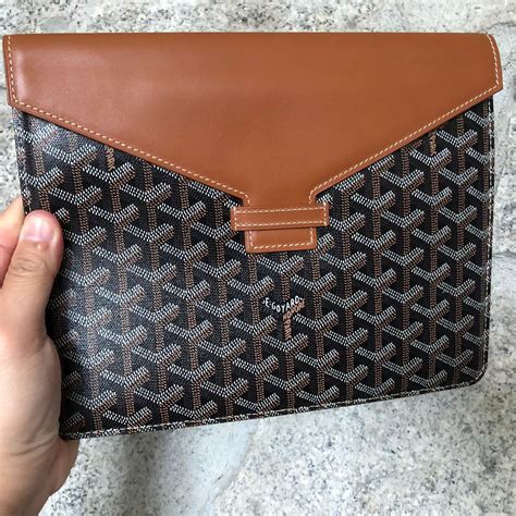 goyard clutch inside|goyard envelope clutch.